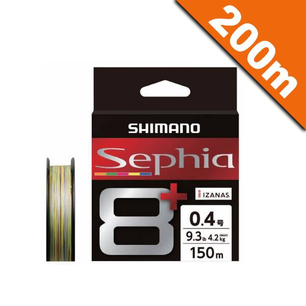 SHIMANO SEPHIA 8+ #0.5 (12.2 lb) - 200m LD-E61T 5 COLOR