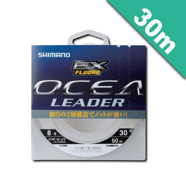 SHIMANO OCEA LEADER EX FLUORO #6.0 (25.0 lb) - 30m CL-O26L CLEAR