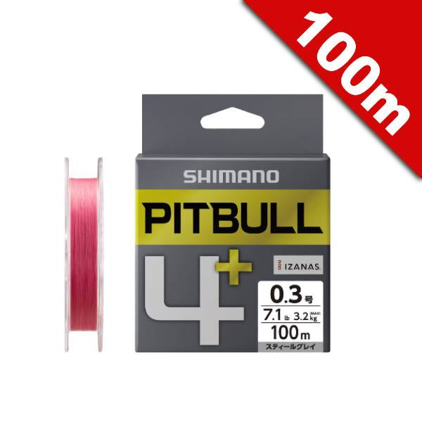 SHIMANO PITBULL 4+ #0.2 (5.6 lb) - 100m LD-M44V TRACEABLE PINK
