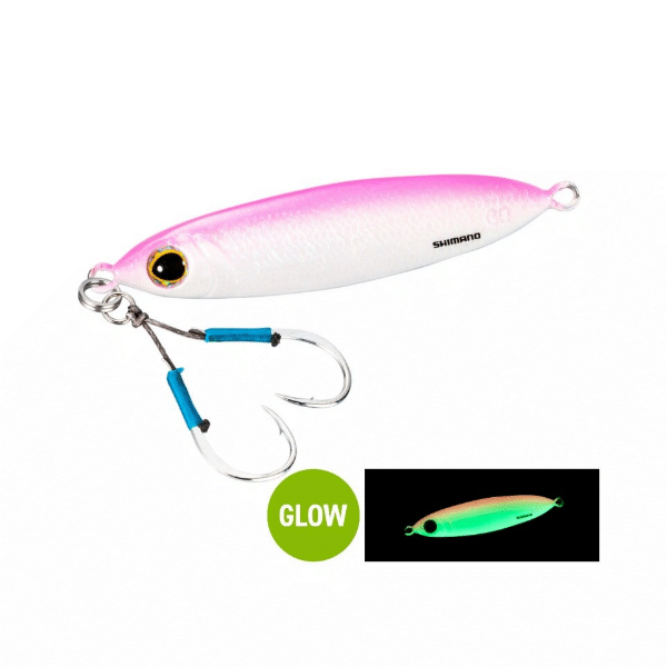 SHIMANO OCEA FLAT LIGHT 60g 77mm : 60g JU-S06W STG PIN GIN