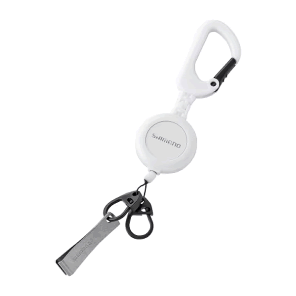 SHIMANO CARABINER REEL CR WITH LINE CUTTER Max length : 60cm UH-213W WHITE fishing accessory