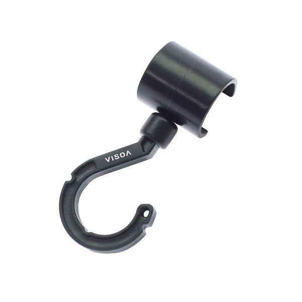 VISOA HOOK FOR BAR 10cm U-A16 BLACK
