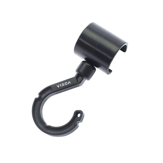 VISOA HOOK FOR BAR 10cm U-A16 BLACK