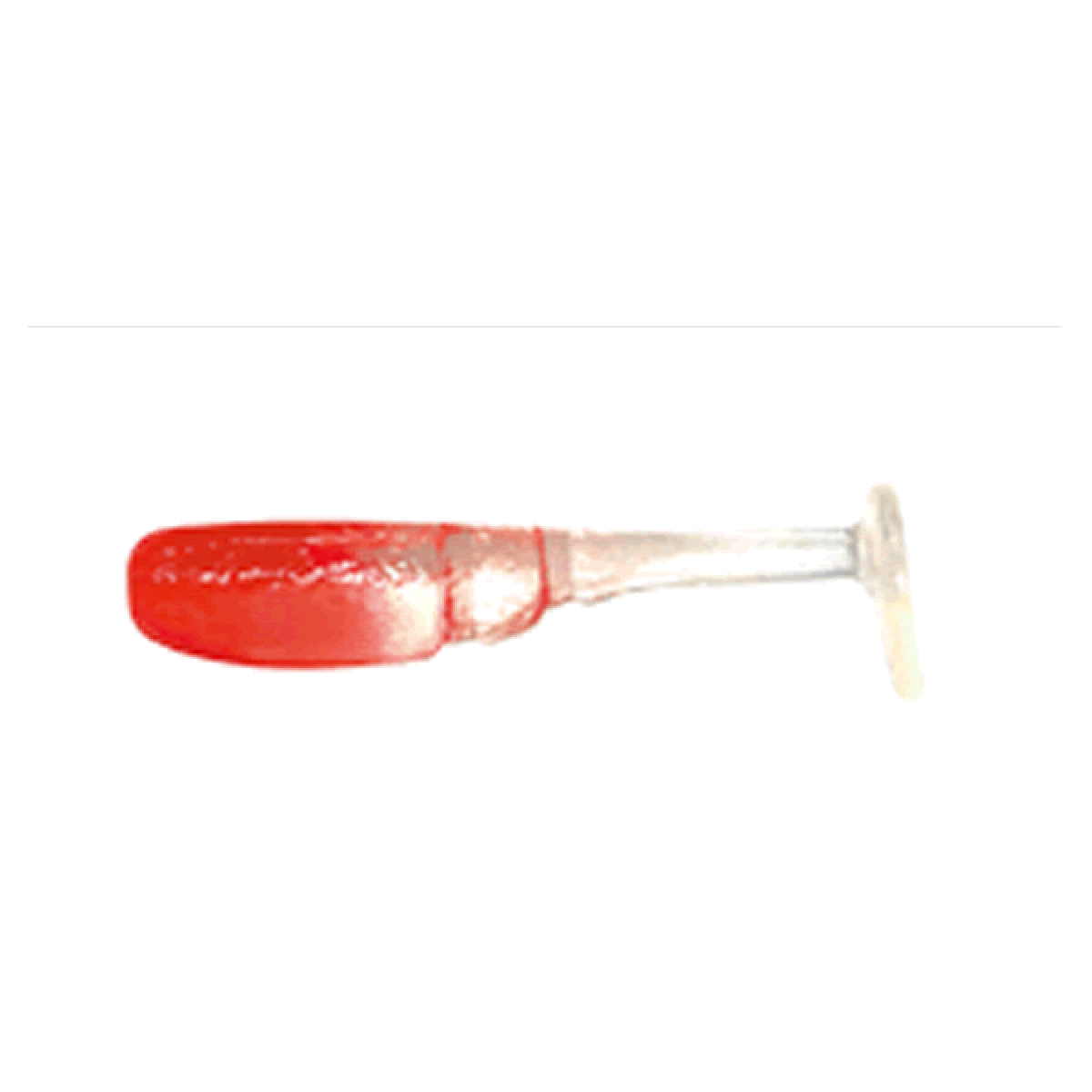 Tict BOMB SHAD 1.5" (8 pcs/pack) C-29 BI-SUTO RED HEAD