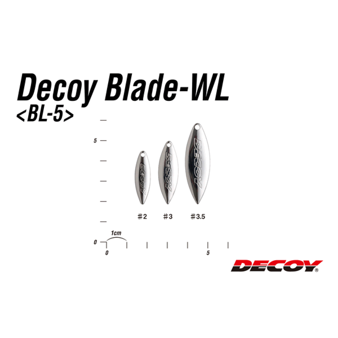 DECOY DECOY BLADE WL #3 BL-5 (5 pcs/pack) SILVER fishing terminal tackle — photo 3