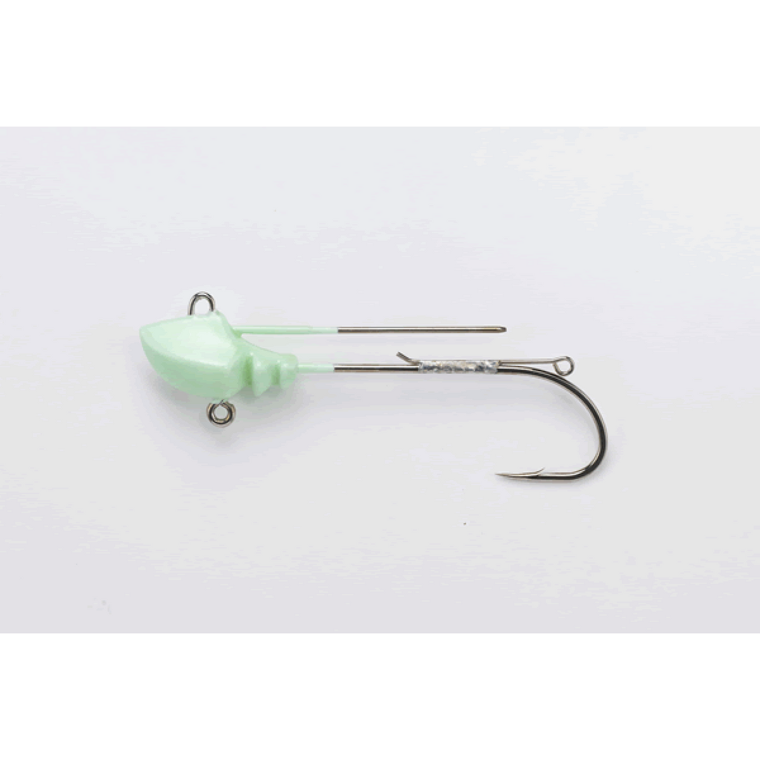 DECOY SABEL HEAD #3/0 - 7g SV-37G (2 pcs/pack) GLOW fishing terminal tackle — photo 2