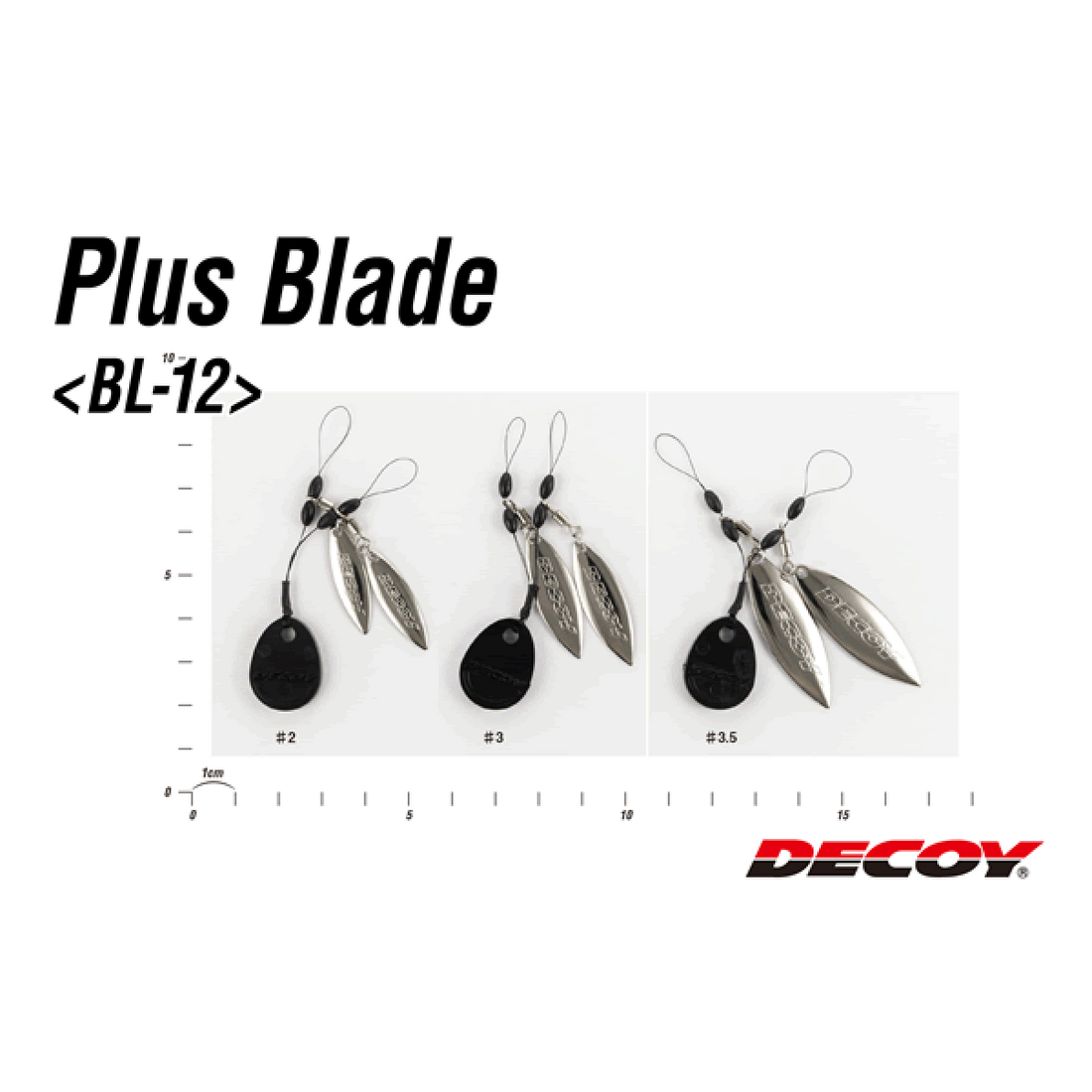 DECOY PLUS BLADE WL #3 BL-12 (2 pcs/pack) SILVER fishing terminal tackle — photo 3