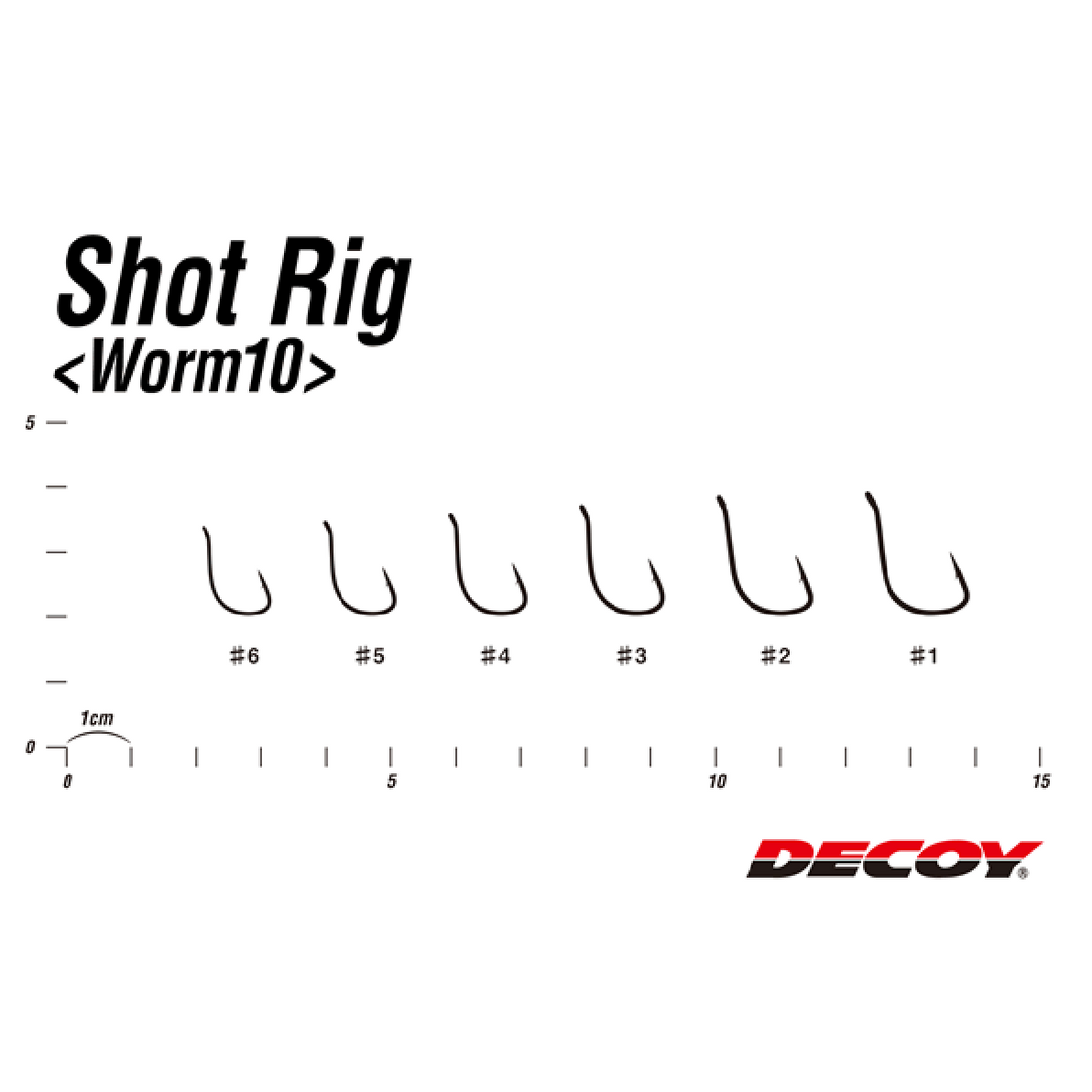 DECOY SHOT RIG #1 Worm10 (9 pcs/pack) NS BLACK fishing terminal tackle — photo 3