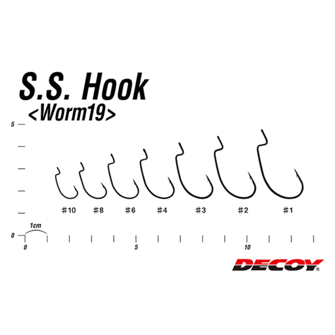 DECOY S.S.HOOK #6 Worm19 NS BLACK - Britannic Trade