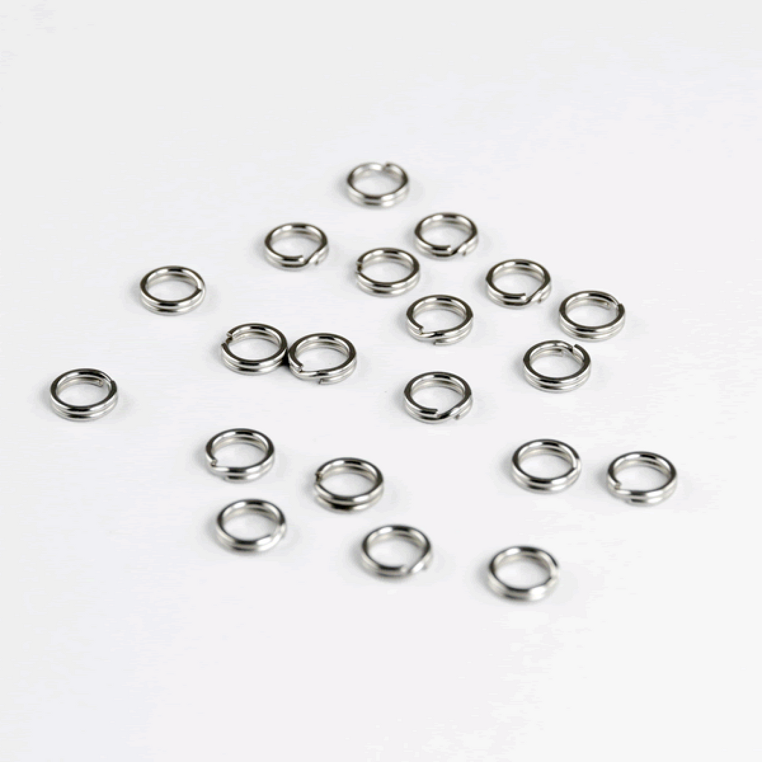 DECOY SPLIT RING MEDIUM CLASS #6 R-3 SILVER fishing terminal tackle — photo 2