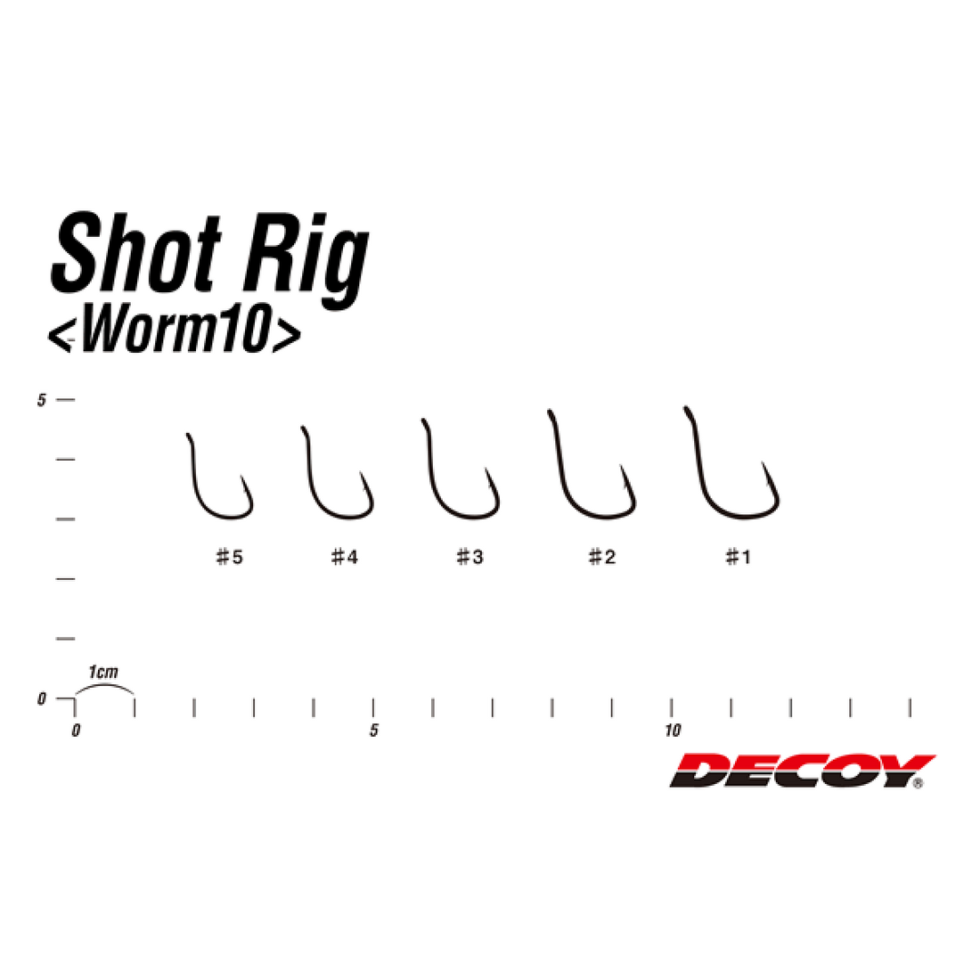 DECOY SHOT GUARD #5 Worm100 (5 pcs/pack) NS BLACK fishing terminal tackle — photo 3