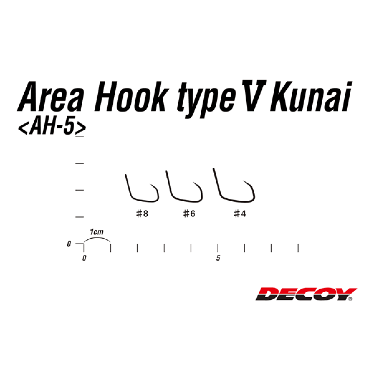 DECOY AREA HOOK TYPE V KUNAI #6 AH-5 (10 pcs/pack) NS BLACK - Britannic Trade