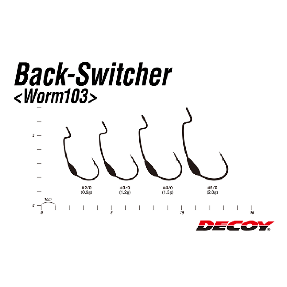 DECOY BACK SWITCHER #5/0 Worm103 (4 pcs/pack) NS BLACK fishing terminal tackle — photo 3