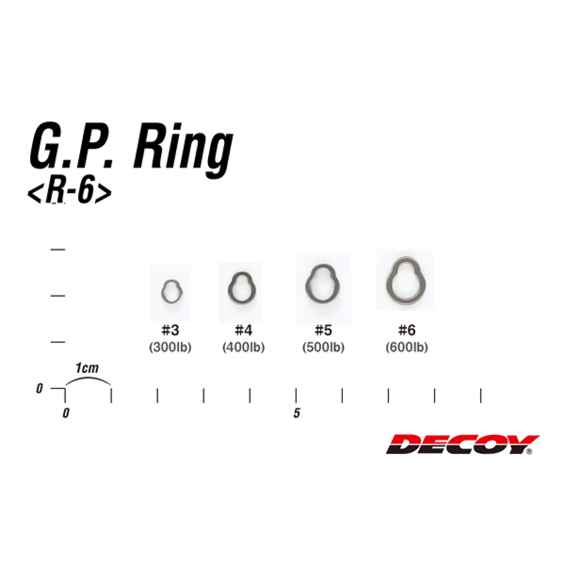 DECOY GP RING #5 R-6 (12 pcs/pack) W NICKEL fishing terminal tackle — photo 3