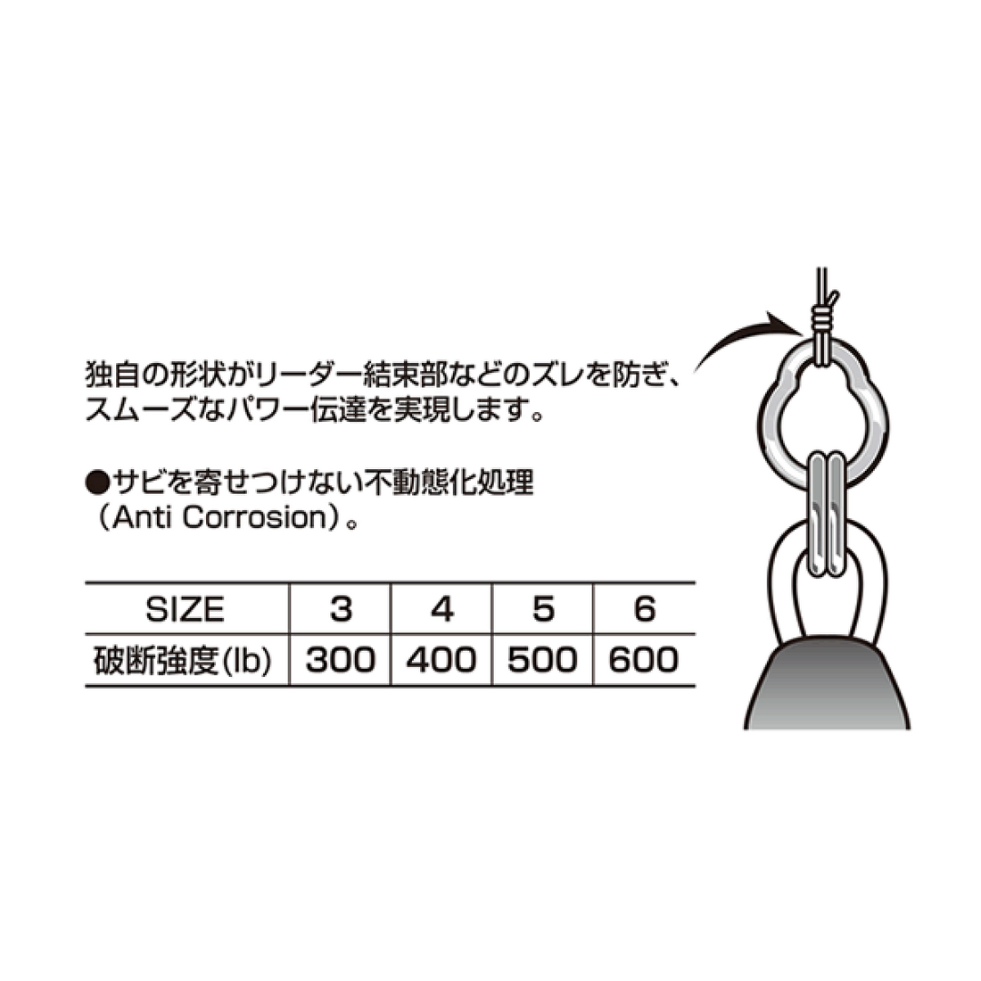 DECOY GP RING #6 R-6 W NICKEL fishing terminal tackle — photo 3