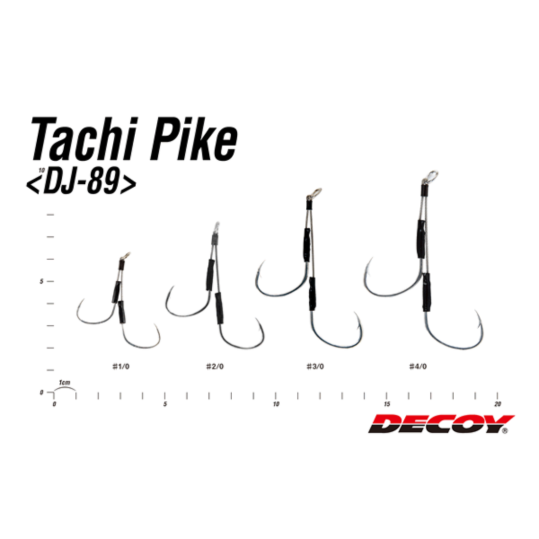 DECOY TACHI PIKE #1/0 DJ-89 (2 pcs/pack) TIN fishing terminal tackle — photo 3