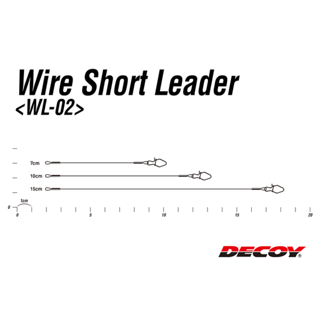 DECOY WIRE SHORT LEADER 11cm WL-02 (3 pcs/pack) fishing terminal tackle — photo 3