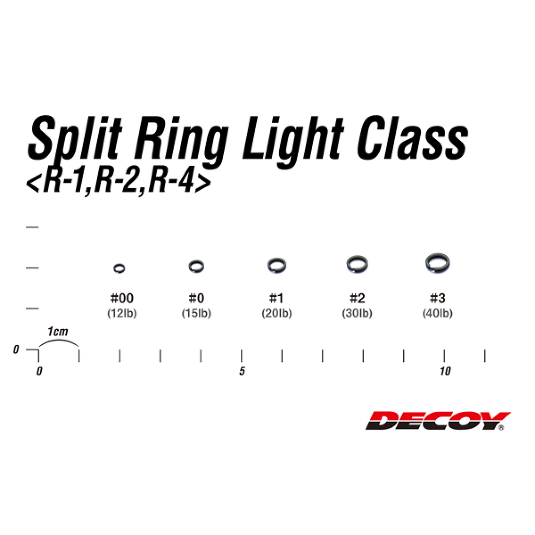 DECOY SPLIT RING LIGHT CLASS #3 R-4 (20 pcs/pack) SILVER fishing terminal tackle — photo 3