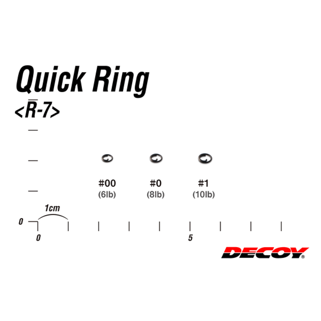 DECOY QUICK RING #0 R-7 (15 pcs/pack) NS BLACK fishing terminal tackle — photo 3