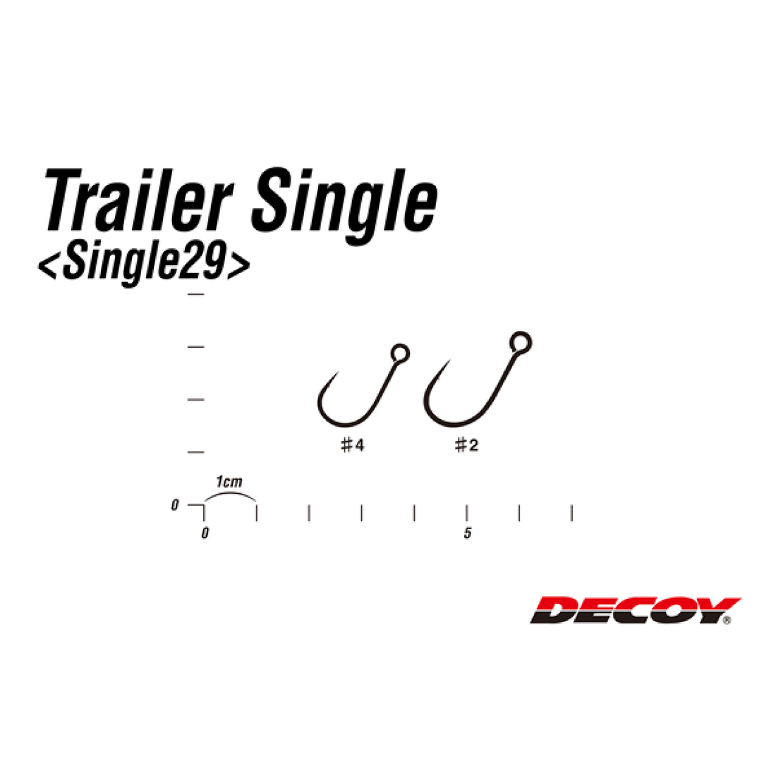 DECOY TRAILER SINGLE #4 Single29 (8 pcs/pack) NS BLACK fishing terminal tackle — photo 3