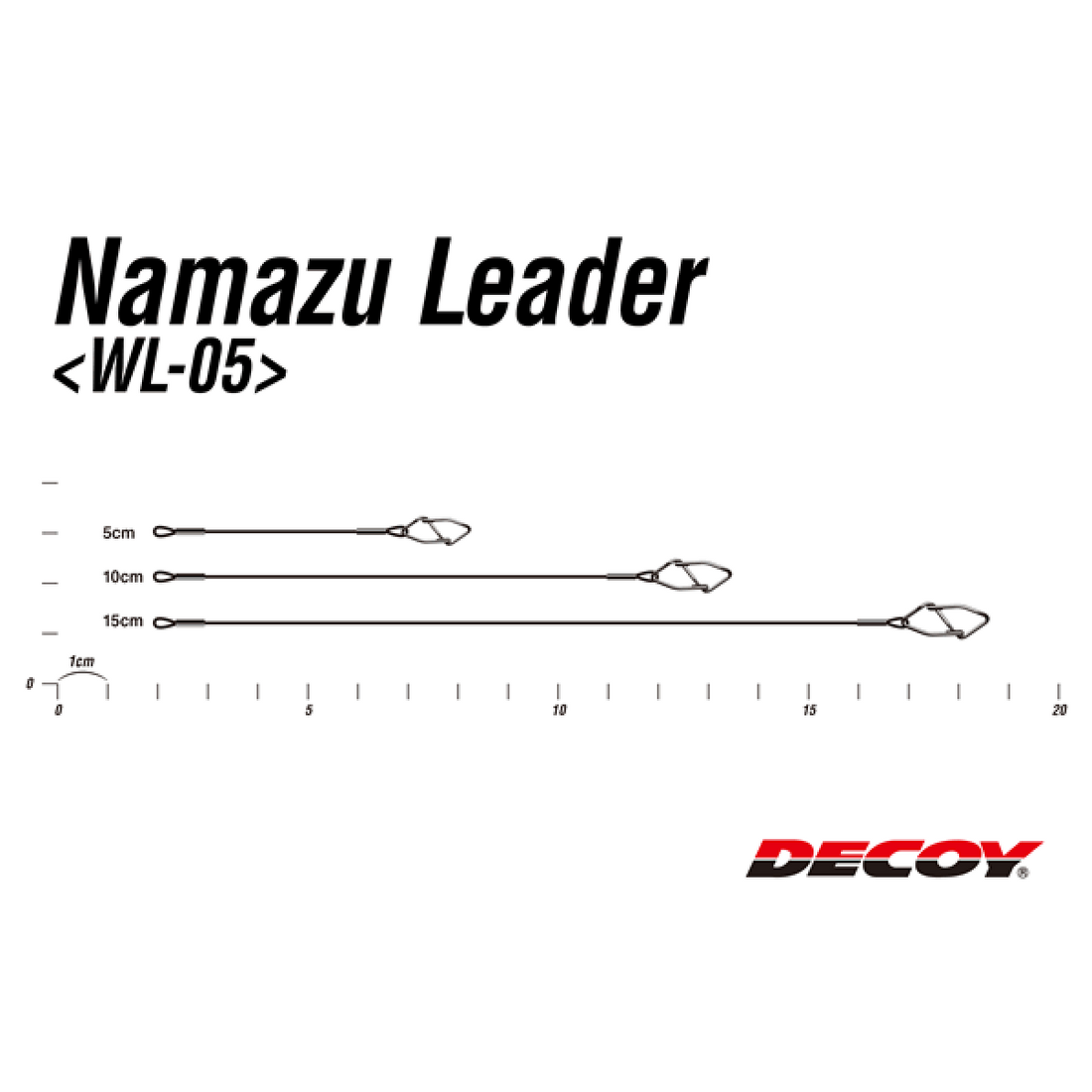 DECOY NAMAZU LEADER 15cm WL-05 (2 pcs/pack) fishing terminal tackle — photo 3