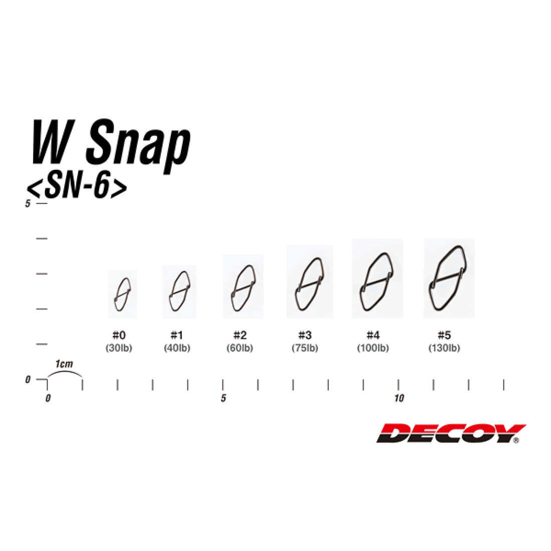 DECOY W SNAP #4 SN-6 (8 pcs/pack) NS BLACK fishing terminal tackle — photo 3
