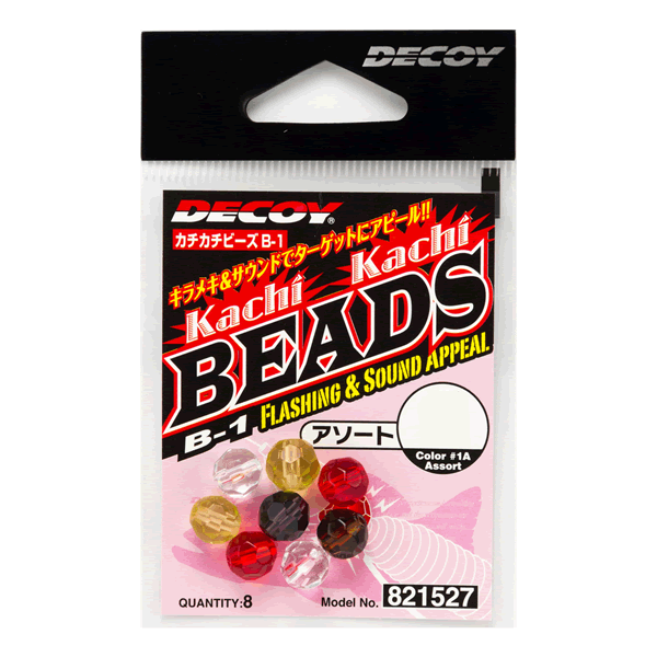 DECOY KACHI KACHI BEADS M B-1A (7 pcs/pack) ASSORT fishing terminal tackle