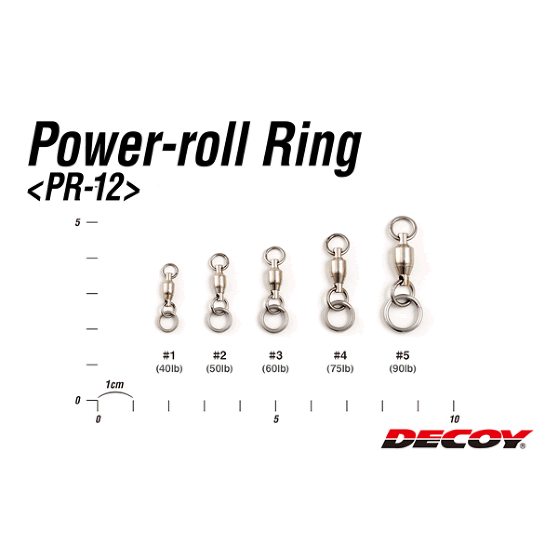 DECOY POWER ROLL RING #5 PR-12 W NICKEL fishing terminal tackle — photo 3