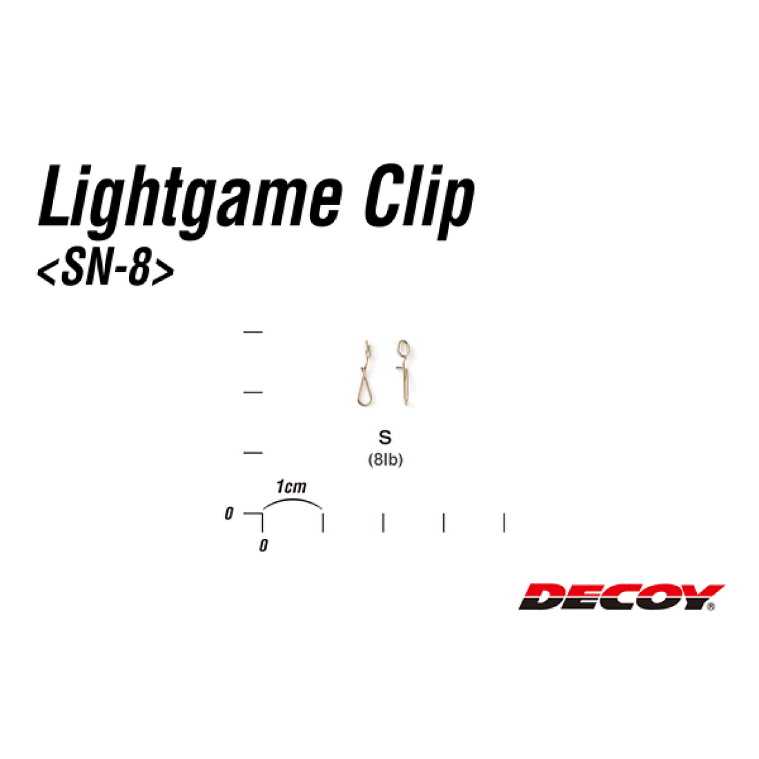 DECOY LIGHT GAME CLIP S SN-8 BRONZE fishing terminal tackle — photo 3