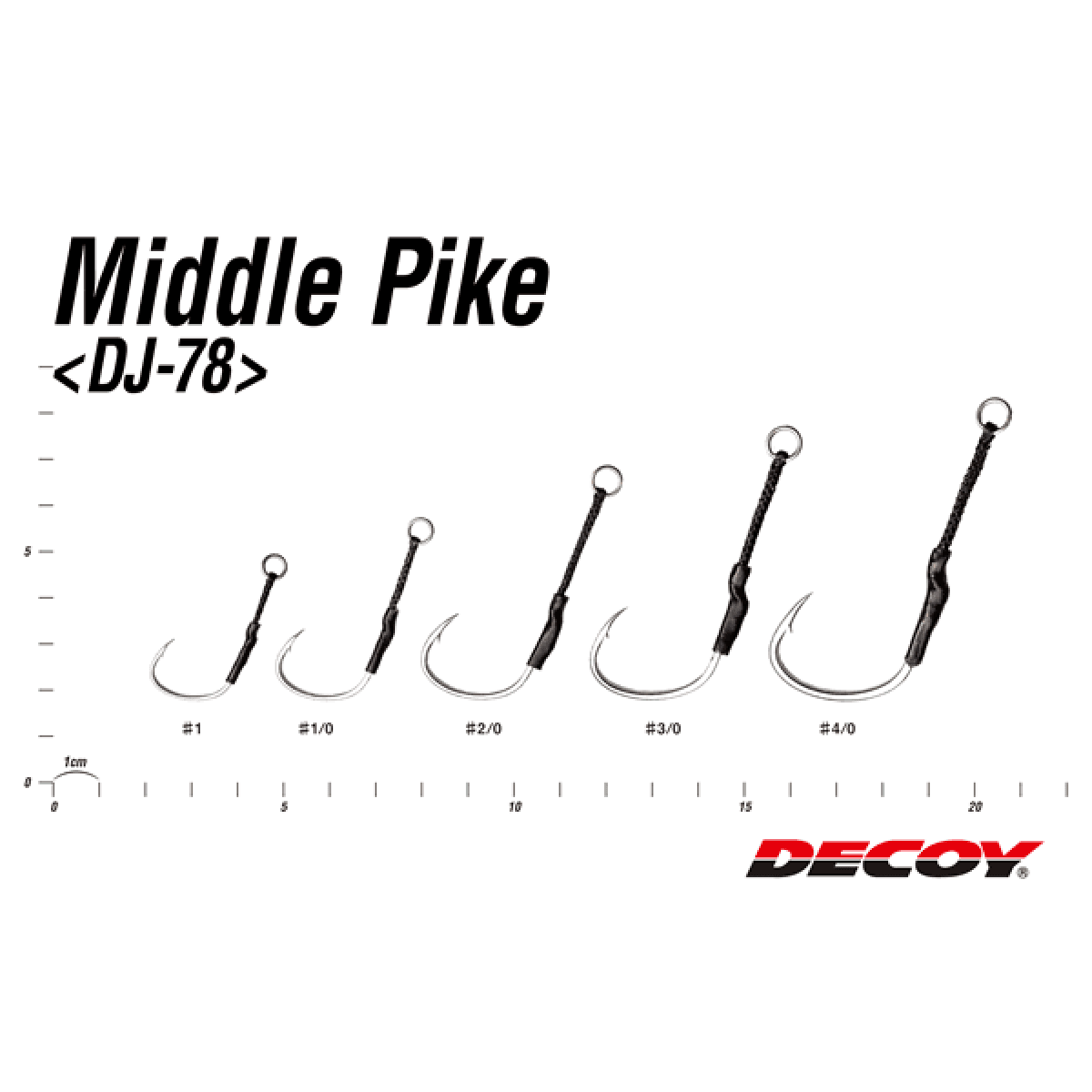 DECOY MIDDLE PIKE #2/0 DJ-78 (4 pcs/pack) TIN - Britannic Trade
