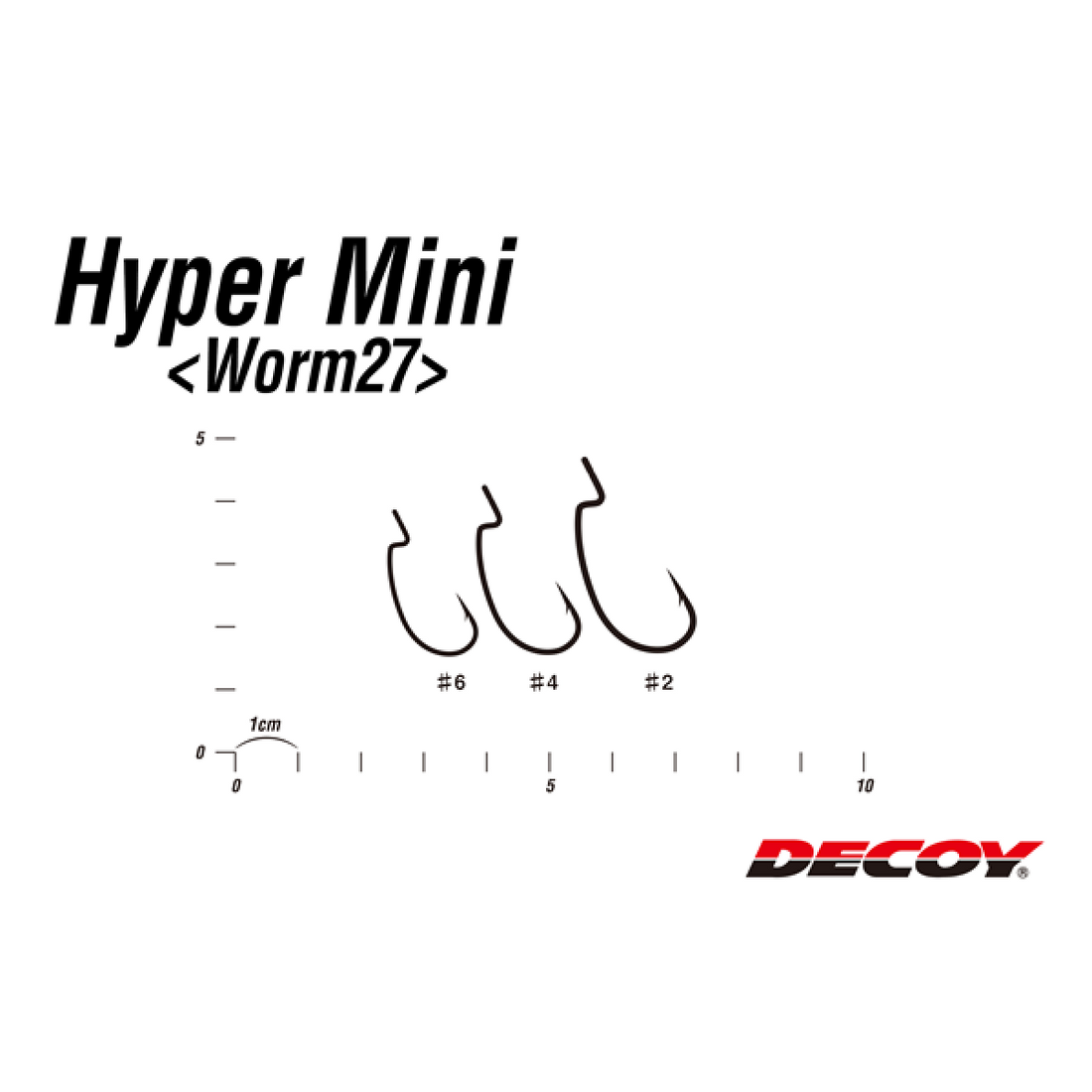 DECOY HYPER MINI #4 Worm27 (9 pcs/pack) NS BLACK fishing terminal tackle — photo 3