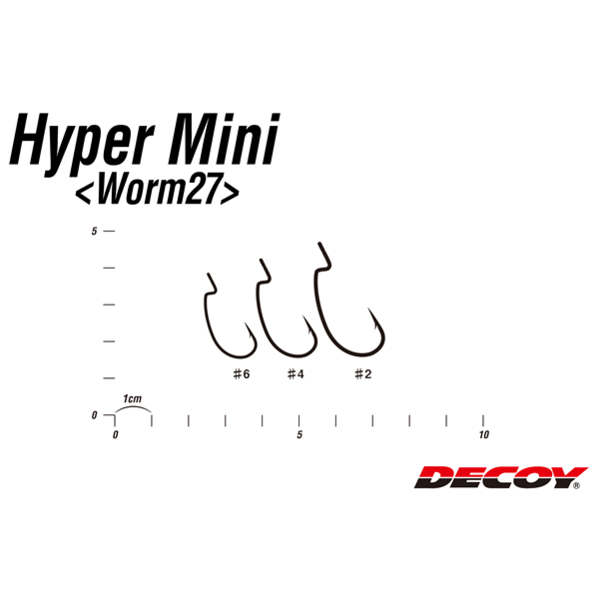 DECOY HYPER MINI #2 Worm27 (9 pcs/pack) NS BLACK