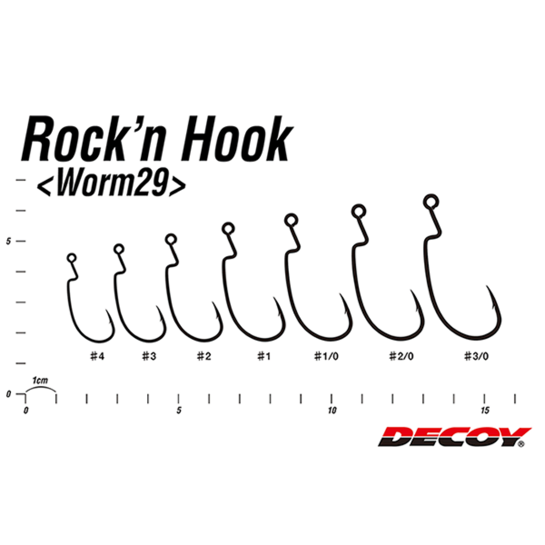 DECOY ROCK’N HOOK #3/0 Worm29 (6 pcs/pack) W NICKEL