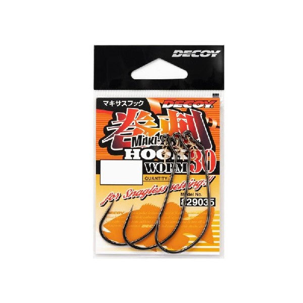 DECOY MAKISASU HOOK #3 Worm30 (6 pcs/pack) NS BLACK fishing terminal tackle