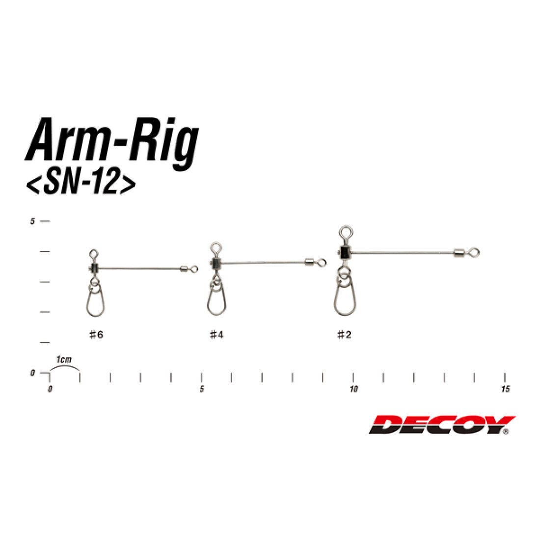 DECOY ARM-RIG #6 SN-12 (4 pcs/pack) SILVER fishing terminal tackle — photo 3