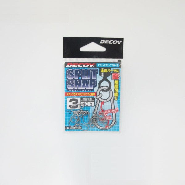 DECOY SPLIT SNAP #3 SN-13 (10 pcs/pack) Silver fishing terminal tackle