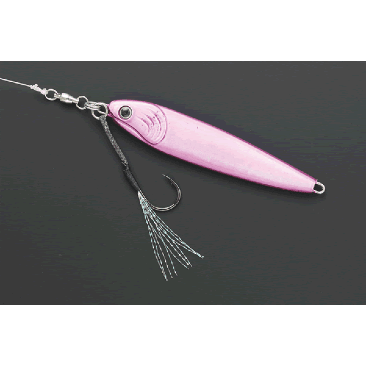 DECOY FIBER LIGHT SINGLE #1/0 DJ-97 (3 pcs/pack) NS BLACK - Britannic Trade