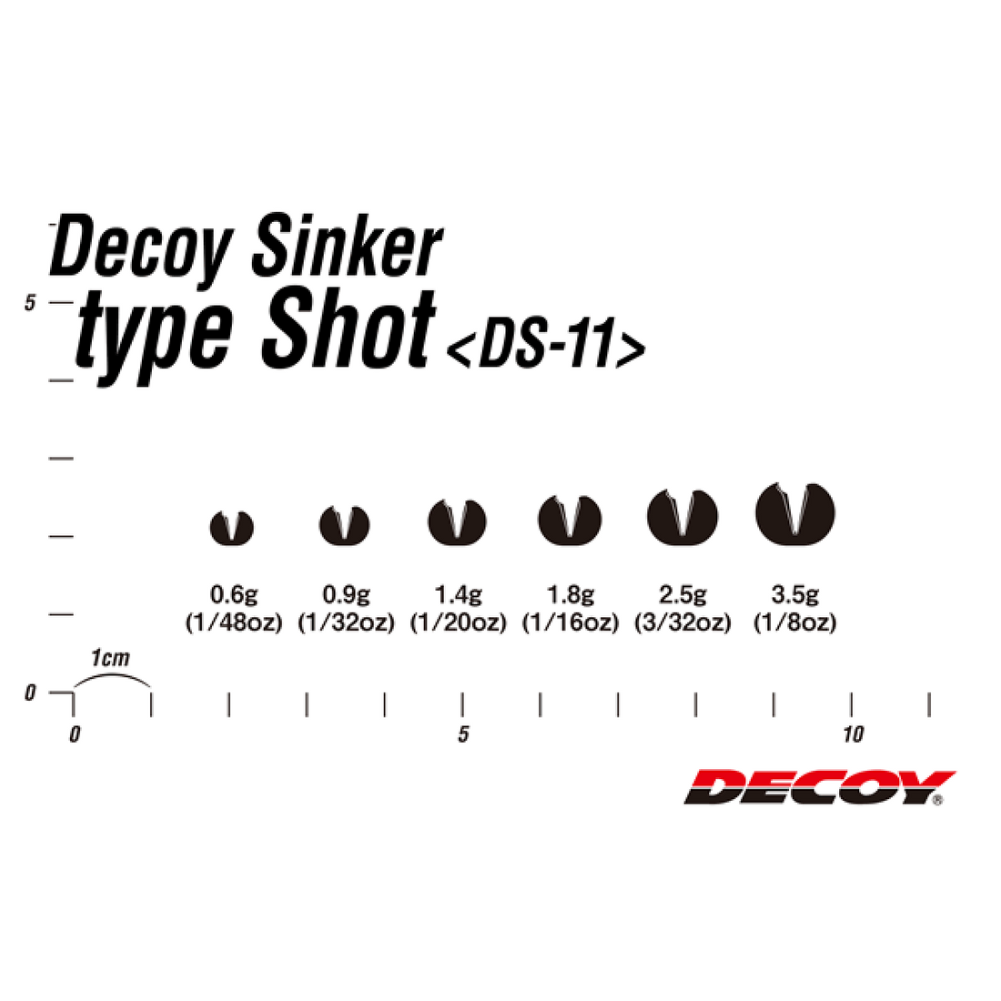 DECOY DECOY SINKER TYPE SHOT 1.4g DS-11 (8 pcs/pack) GUN BLACK fishing terminal tackle — photo 3