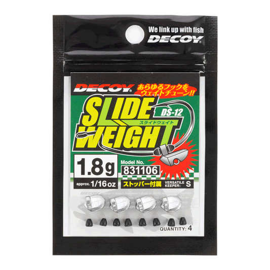 DECOY SLIDE WEIGHT 1.8g DS-12 SILVER