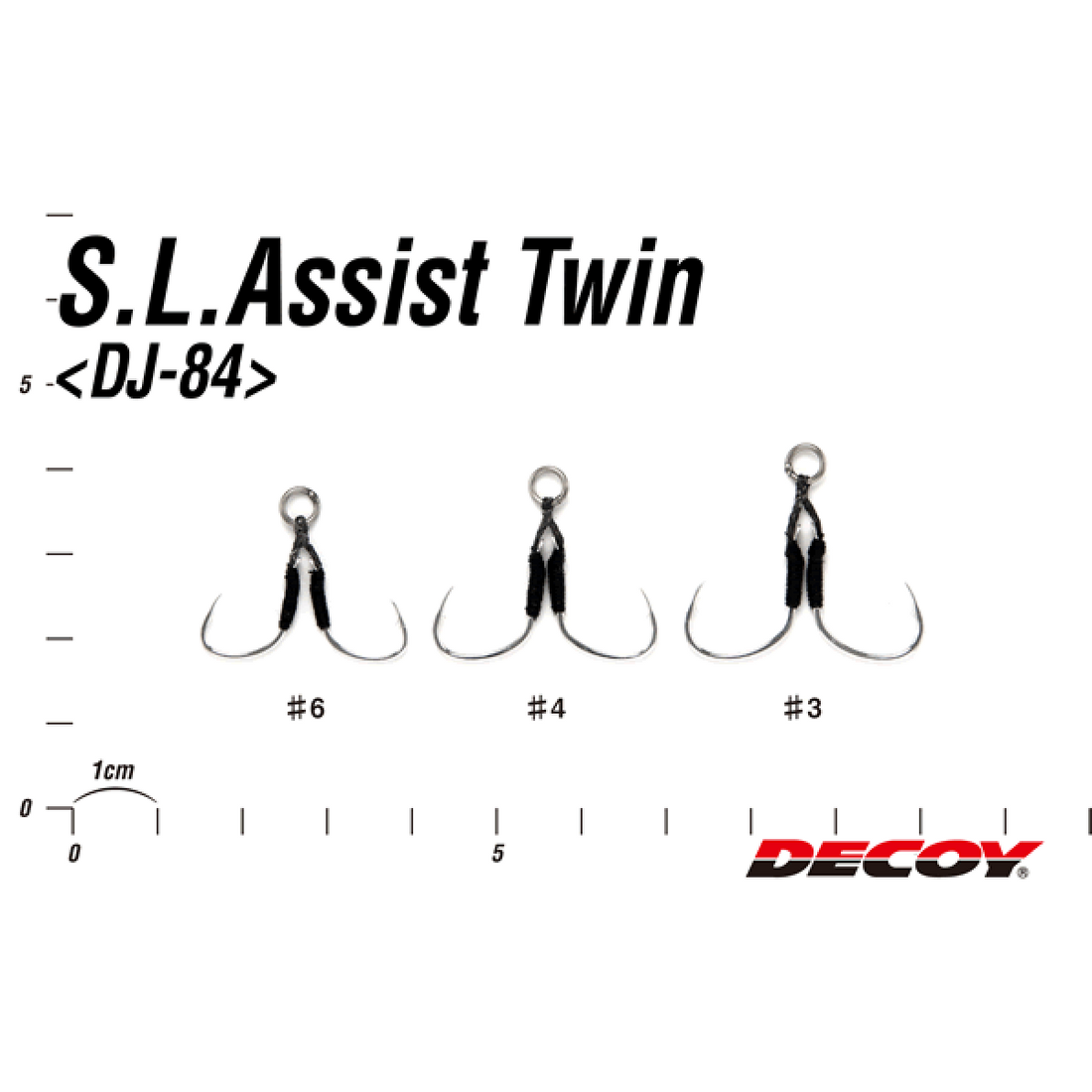 DECOY S.L.ASSIST TWIN #6 DJ-84 (2 pcs/pack) TIN fishing terminal tackle — photo 3