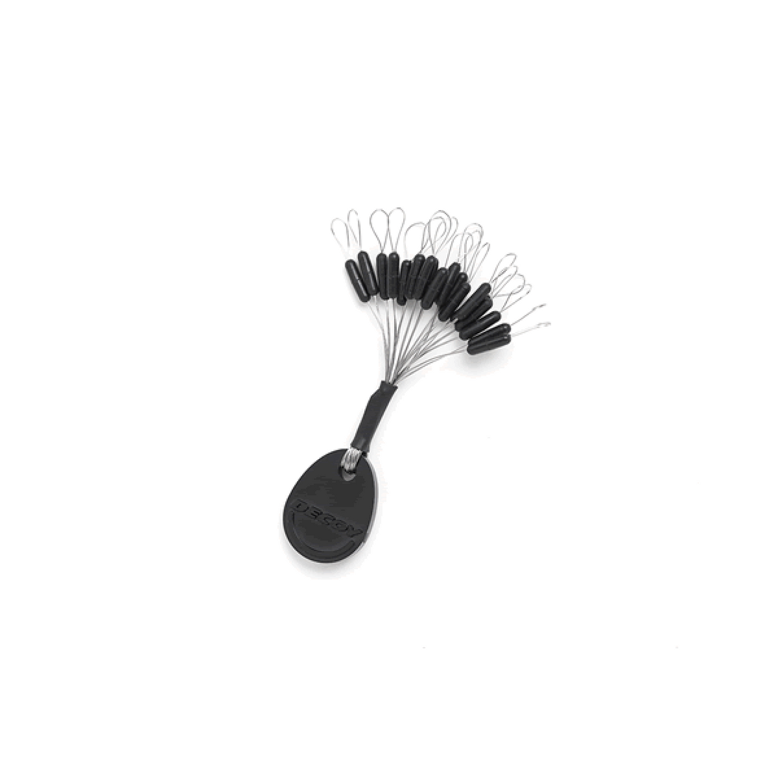 DECOY MULTI SINKER LOCK S L-12 (18 pcs/pack) BLACK fishing terminal tackle
