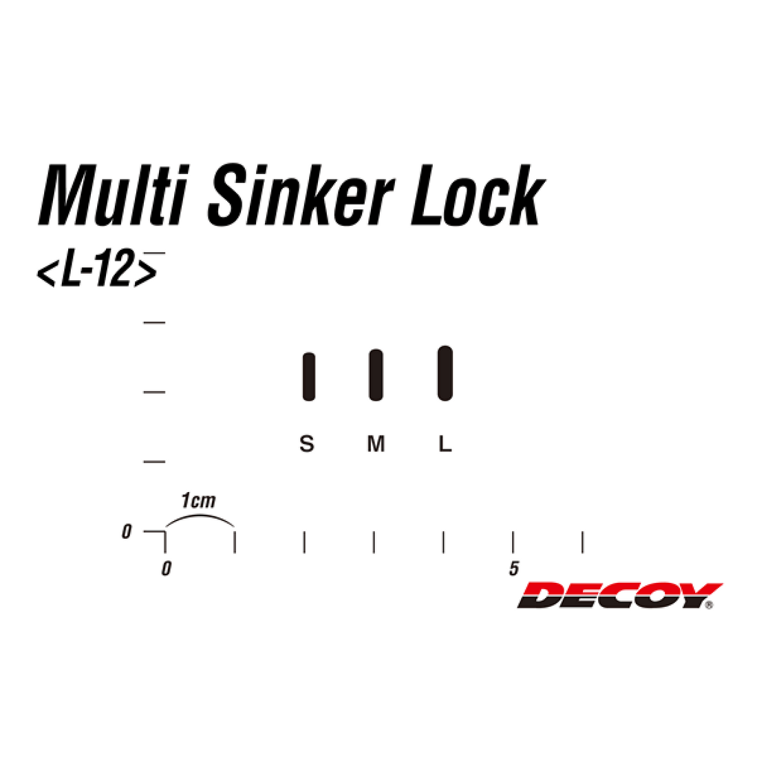 DECOY MULTI SINKER LOCK L L-12 (18 pcs/pack) BLACK fishing terminal tackle — photo 3