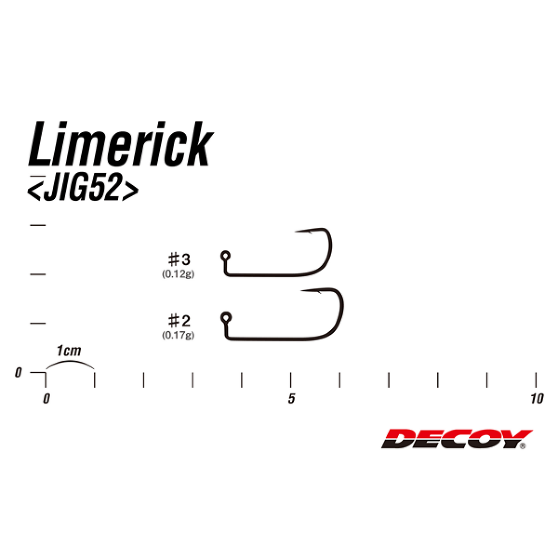DECOY LIMERICK #3 JIG52 (9 pcs/pack) MAT BLACK fishing terminal tackle — photo 3