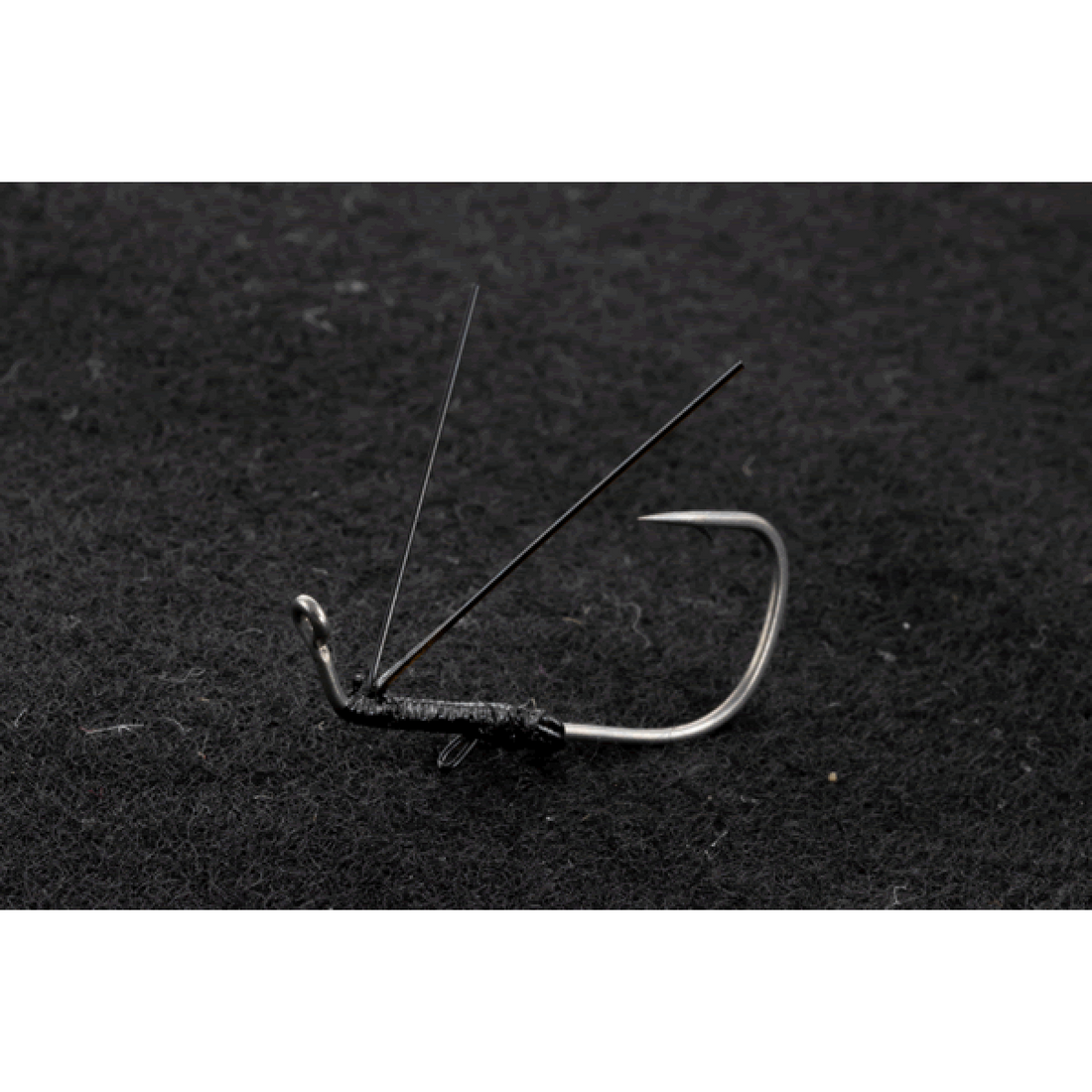 DECOY F.F.HOOK #2 Worm153 (4 pcs/pack) SILKY BLACK