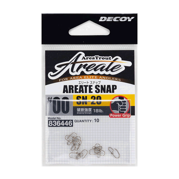 DECOY AREATE SNAP #00 SN-20 (10 pcs/pack) BRONZE fishing terminal tackle