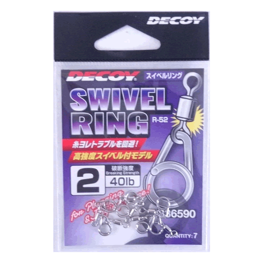 DECOY SWIVEL RING #2 R-52 (7 pcs/pack) SILVER
