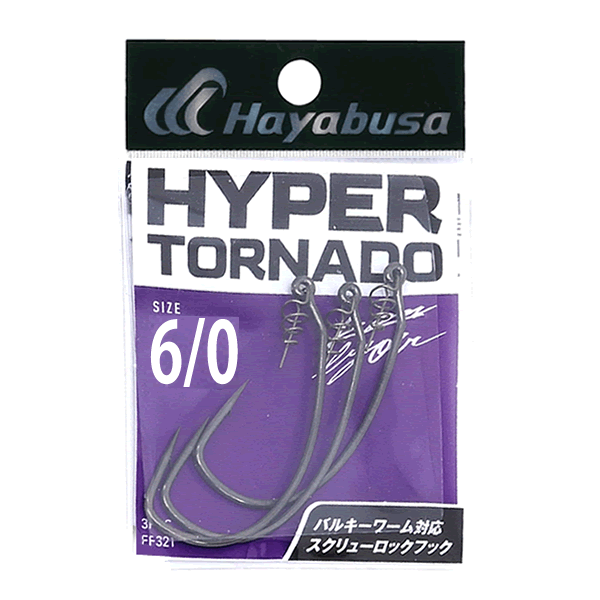 Hayabusa HYPER TORNADO #6/0 FF321 (3 pcs/pack)