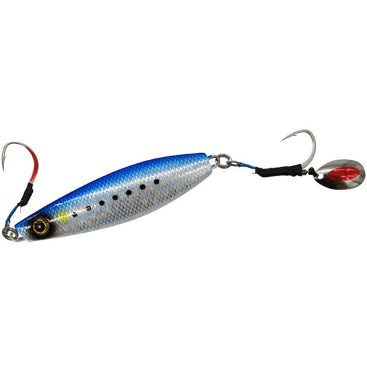 Hayabusa JACK EYE HUNEMAKI 120g #1 REAL FISH SCALE BLUE SARDINE MESH LUMINOUS