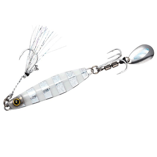 Hayabusa JACK EYE MAKIMAKI 80g #9 SILVER BLUE GLOW ZEBRA