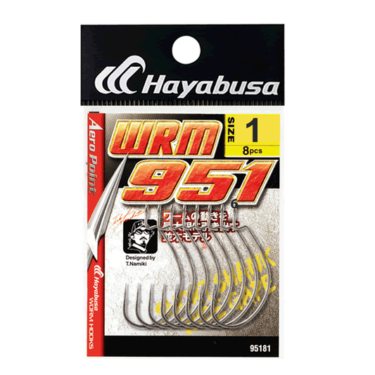 Hayabusa WRM-951 AERO POINT WIDE GAPE #1 ( 8 pcs/pack) MATTE BLACK